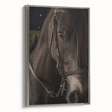 Intimate Horse Portrait - Deep Rustic Equine Art