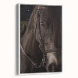 Intimate Horse Portrait - Deep Rustic Equine Art