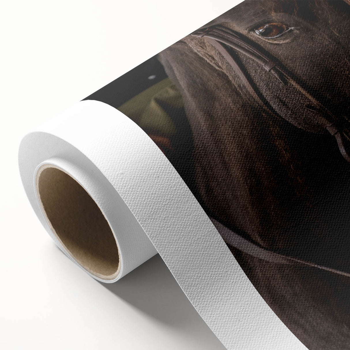Intimate Horse Portrait - Deep Rustic Equine Art