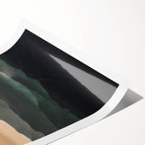 Twilight Flight Over Hills - Rustic Landscape Art