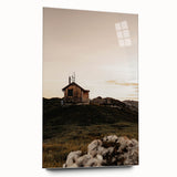 Mountain Cabin Serenity - Rustic Landscape Wall Art