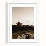 Mountain Cabin Serenity - Rustic Landscape Wall Art