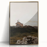 Mountain Cabin Serenity - Rustic Landscape Wall Art