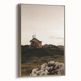Mountain Cabin Serenity - Rustic Landscape Wall Art