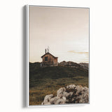 Mountain Cabin Serenity - Rustic Landscape Wall Art