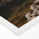 Mountain Cabin Serenity - Rustic Landscape Wall Art