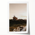 Mountain Cabin Serenity - Rustic Landscape Wall Art