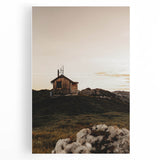 Mountain Cabin Serenity - Rustic Landscape Wall Art