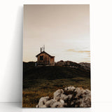 Mountain Cabin Serenity - Rustic Landscape Wall Art