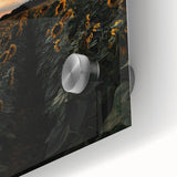 Sunset Sunflower Field - Rustic Floral Landscape Art