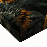 Sunset Sunflower Field - Rustic Floral Landscape Art