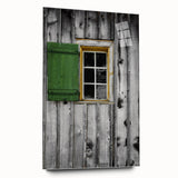 Rustic Cabin Window - Vintage Architectural Wall Art