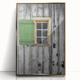 Rustic Cabin Window - Vintage Architectural Wall Art