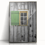 Rustic Cabin Window - Vintage Architectural Wall Art