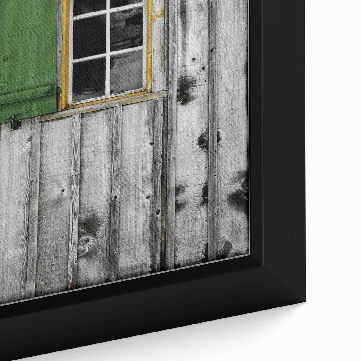 Rustic Cabin Window - Vintage Architectural Wall Art