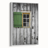 Rustic Cabin Window - Vintage Architectural Wall Art