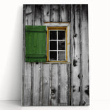 Rustic Cabin Window - Vintage Architectural Wall Art