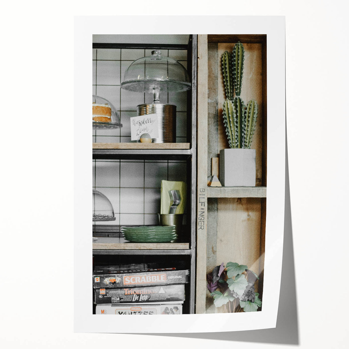 Charming Kitchen Shelves - Rustic Home Decor Art