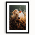 Golden Field Cow - Tranquil Rustic Farm Art
