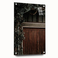 Rustic Wall Art - Ivy-Covered Wooden Door for Farmhouse Decor