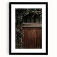 Rustic Wall Art - Ivy-Covered Wooden Door for Farmhouse Decor