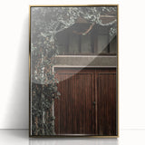 Rustic Wall Art - Ivy-Covered Wooden Door for Farmhouse Decor
