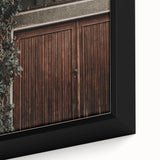 Rustic Wall Art - Ivy-Covered Wooden Door for Farmhouse Decor