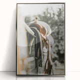 Rustic Wall Art - Saddle on Fence Farmhouse Decor for Rustic Homes