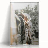 Rustic Wall Art - Saddle on Fence Farmhouse Decor for Rustic Homes
