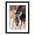 Forest Forager - Rustic Moose Portrait Art"