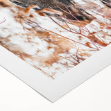 Forest Forager - Rustic Moose Portrait Art"