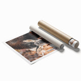 Forest Forager - Rustic Moose Portrait Art"