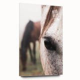 Rustic Wall Art - Horse Close-Up Farmhouse Decor for Rustic Homes