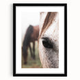 Rustic Wall Art - Horse Close-Up Farmhouse Decor for Rustic Homes