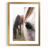 Rustic Wall Art - Horse Close-Up Farmhouse Decor for Rustic Homes
