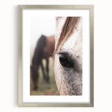 Rustic Wall Art - Horse Close-Up Farmhouse Decor for Rustic Homes