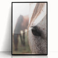 Rustic Wall Art - Horse Close-Up Farmhouse Decor for Rustic Homes