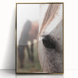 Rustic Wall Art - Horse Close-Up Farmhouse Decor for Rustic Homes