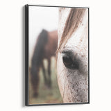 Rustic Wall Art - Horse Close-Up Farmhouse Decor for Rustic Homes