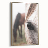 Rustic Wall Art - Horse Close-Up Farmhouse Decor for Rustic Homes