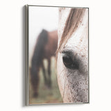Rustic Wall Art - Horse Close-Up Farmhouse Decor for Rustic Homes