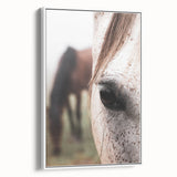 Rustic Wall Art - Horse Close-Up Farmhouse Decor for Rustic Homes