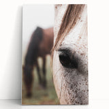 Rustic Wall Art - Horse Close-Up Farmhouse Decor for Rustic Homes