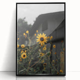 Rustic Wall Art - Sunflower Bloom Farmhouse Decor for Rustic Homes