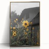 Rustic Wall Art - Sunflower Bloom Farmhouse Decor for Rustic Homes