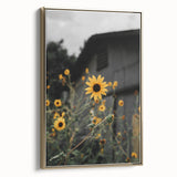 Rustic Wall Art - Sunflower Bloom Farmhouse Decor for Rustic Homes