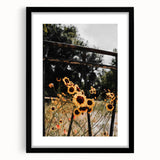 Rustic Wall Art - Wildflowers and Fence Farmhouse Decor for Rustic Homes