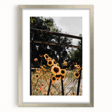 Rustic Wall Art - Wildflowers and Fence Farmhouse Decor for Rustic Homes