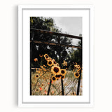 Rustic Wall Art - Wildflowers and Fence Farmhouse Decor for Rustic Homes