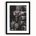 Rustic Wall Art - Stacked Logs Farmhouse Decor for Cozy Rustic Homes
